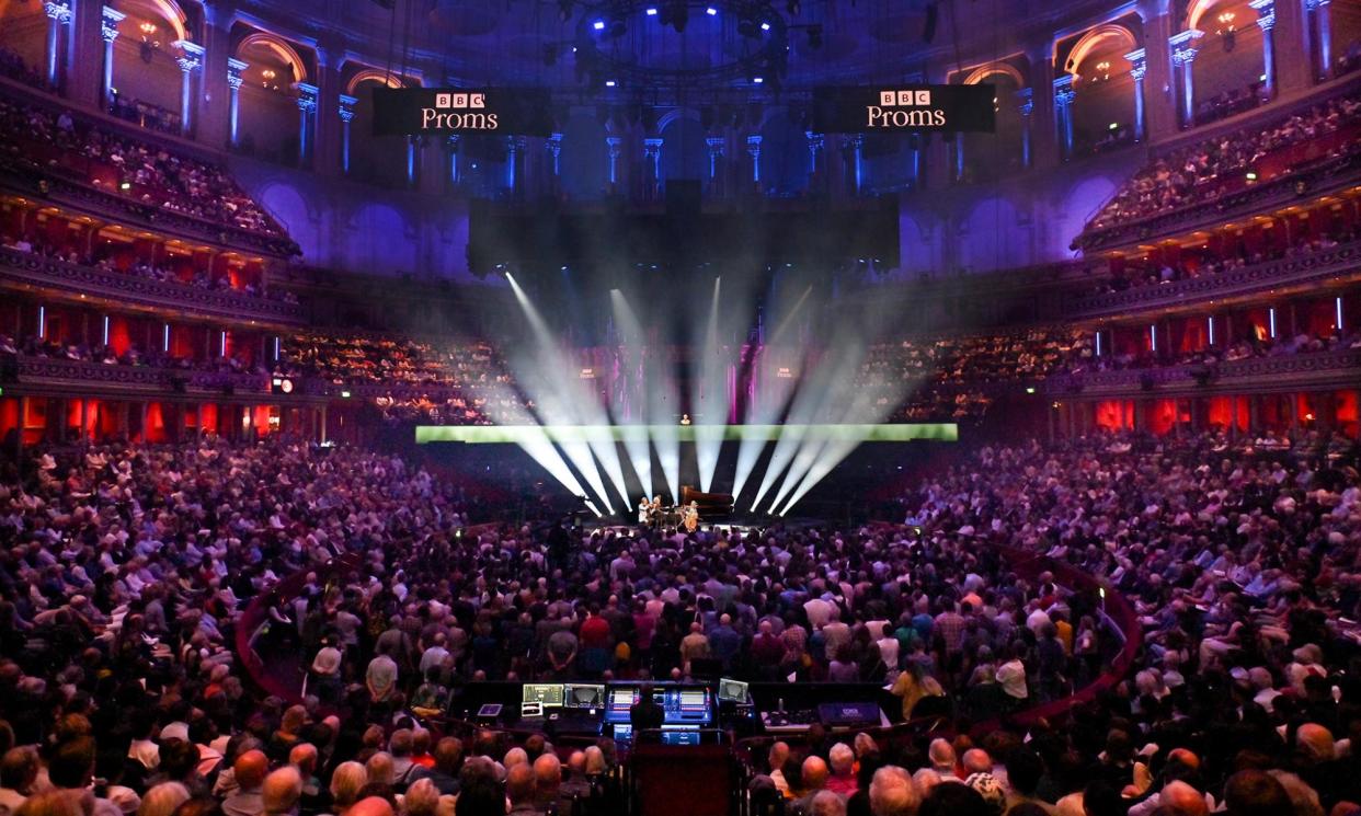 <span>Beethoven for Three – Emanuel Ax, Leonidas Kavakos and Yo-Yo Ma at the 2024 Proms.</span><span>Photograph: Chris Christodoulou/ BBC</span>