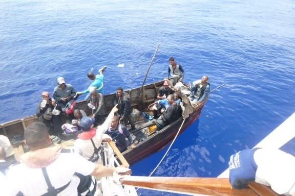 Carnival Paradise locates boat at sea, rescues 28 people. Courtesy of Carnival