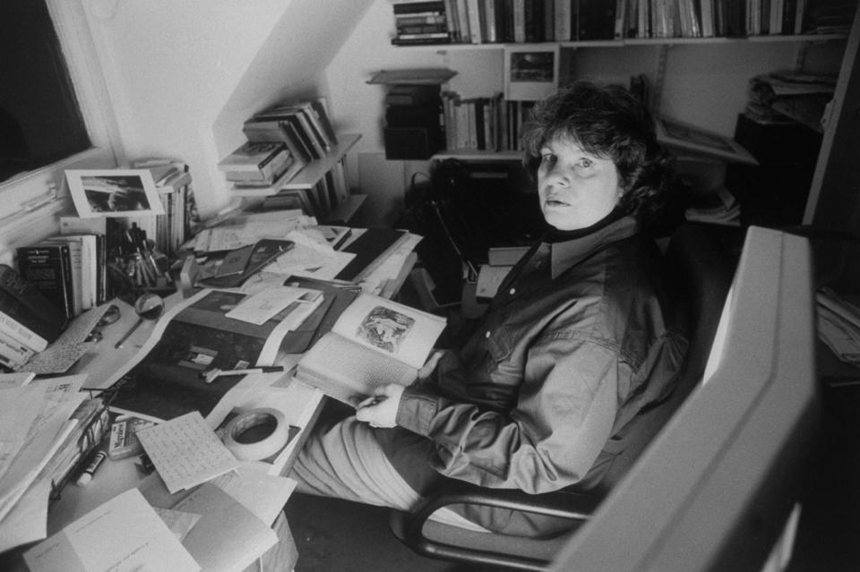 AS Byatt at home in 1991