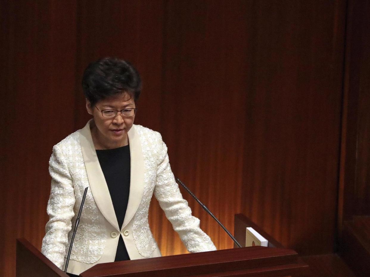 China has reportedly considered replacing Hong Kong leader Carrie Lam with an "interim" chief executive: AP