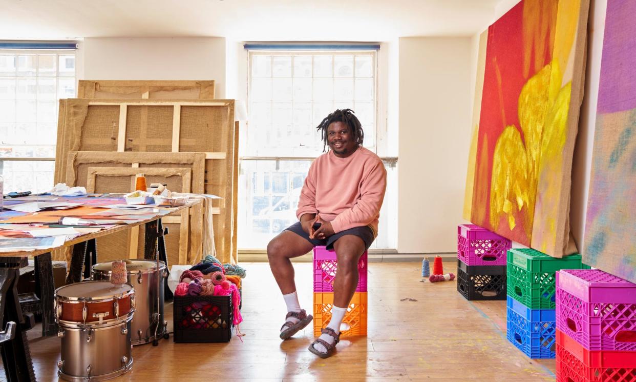 <span>Alvaro Barrington photographed in his east London studio by Suki Dhanda for the Observer New Review.</span><span>Photograph: Suki Dhanda/The Observer</span>