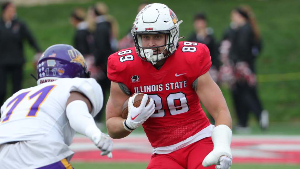 Illinois State's Cam Grandy, now a tight end, was signed as an undrafted free agent by the Cincinnati Bengals after the 2024 NFL Draft. The Fieldcrest grad is a former Journal Star player of the year while playing quarterback.