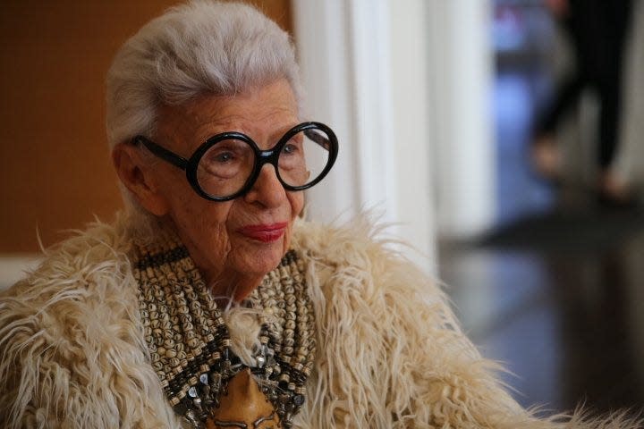 Fashion icon Iris Apfel turned 100 on Aug. 29.