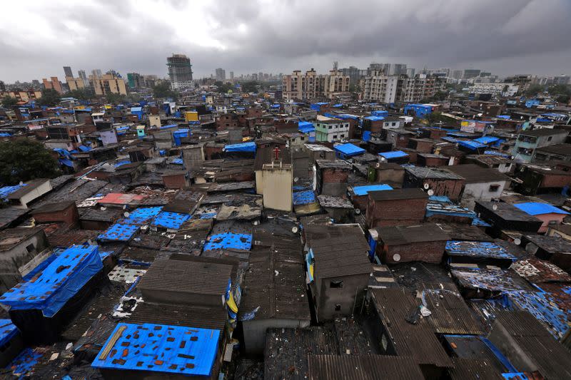 A general view of Dharavi, Mumbai