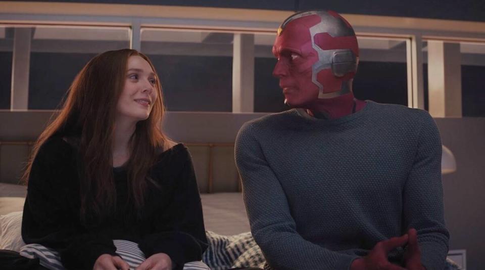 Wanda looking at Vision