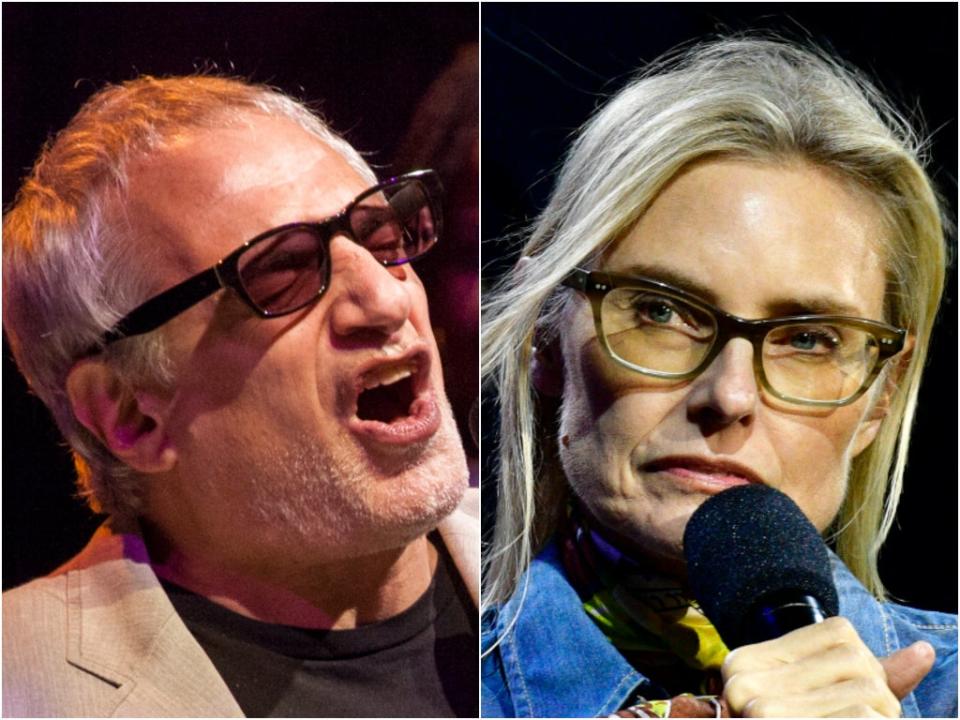 Donald Fagen of Steely Dan and Aimee Mann (Getty)