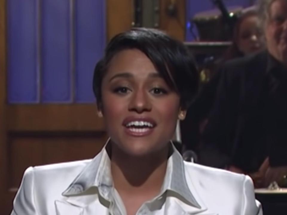 Ariana DeBose during her opening monologue on ‘SNL’ (NBC)