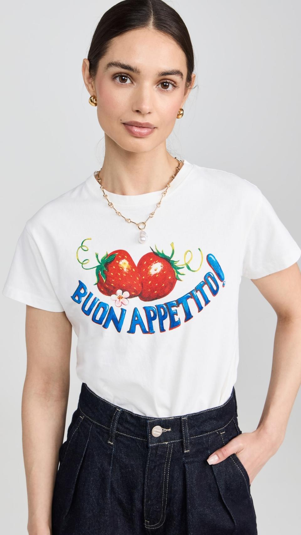 <p><a href="https://go.redirectingat.com?id=74968X1596630&url=https%3A%2F%2Fwww.shopbop.com%2Fbuon-appetito-shrunken-tee-damson%2Fvp%2Fv%3D1%2F1577522350.htm&sref=https%3A%2F%2Fwww.harpersbazaar.com%2Ffashion%2Fstreet-style%2Fg5975%2Fsummer-workwear-outfit-ideas%2F" rel="nofollow noopener" target="_blank" data-ylk="slk:Shop Now;elm:context_link;itc:0;sec:content-canvas" class="link ">Shop Now</a></p><p>Buon Appetito Shrunken Tee</p><p>shopbop.com</p><p>$60.00</p><span class="copyright">Shopbop</span>