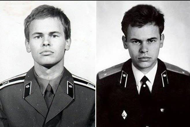 Eugene Kaspersky as a Soviet military cadet.