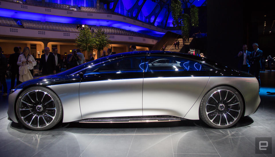 Mercedes-Benz Vision EQS unveil