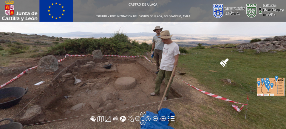 Captura de la visita virtual al castro de Ulaca. <a href="https://tidop.usal.es/Ulaca/" rel="nofollow noopener" target="_blank" data-ylk="slk:Castro de Ulaca;elm:context_link;itc:0;sec:content-canvas" class="link ">Castro de Ulaca</a>