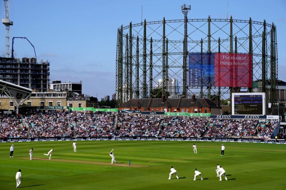 There was a full crowd at the Kia Oval (Adam Davy/PA) (PA Wire)