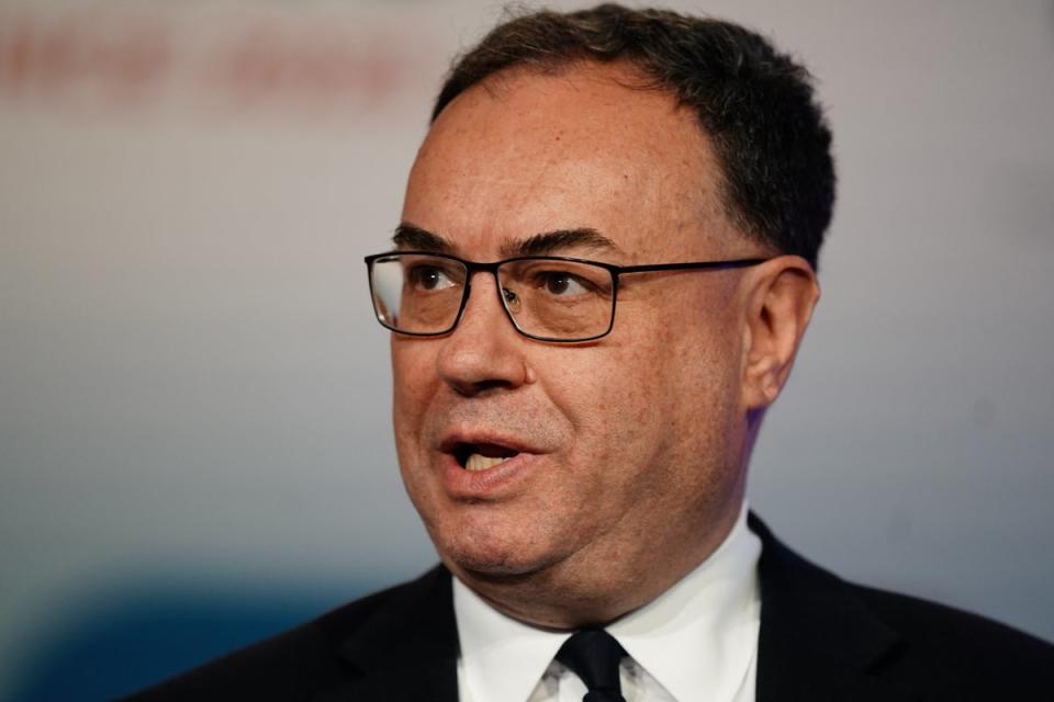 Andrew Bailey, Governor of the Bank of England. (PA/Jordan Pettitt) (PA Wire)