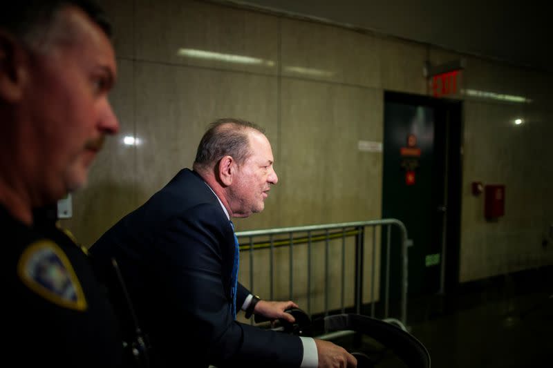 Film producer Weinstein arrives at New York Criminal Courtroom during his ongoing sexual assault trial in the Manhattan borough of New York City, New York