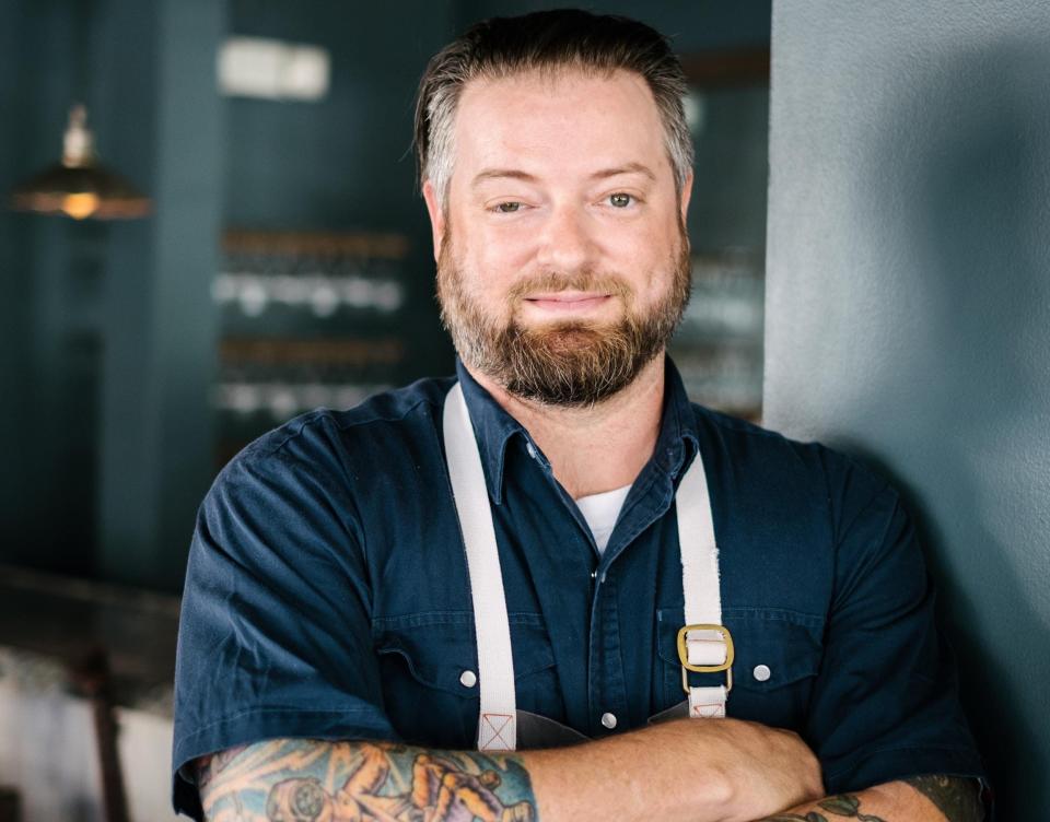 Chef Jimmy Strine of Austin Republic Tex-Mex barbecue in West Palm Beach will join fellow chef Jimmy Everett in creating multi-course feast Thursday.