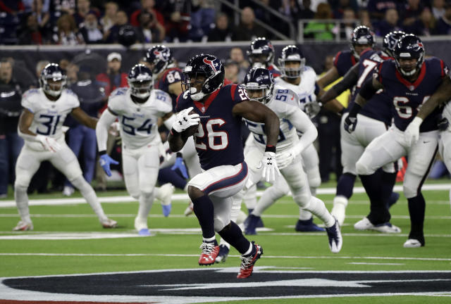 Texans' Lamar Miller: Teammates' jokes fueled 97-yard touchdown