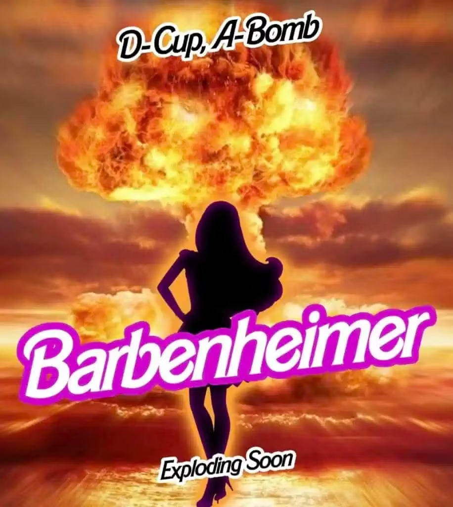 Póster oficial de la película Barbenheimer (Imagen: Reddit)