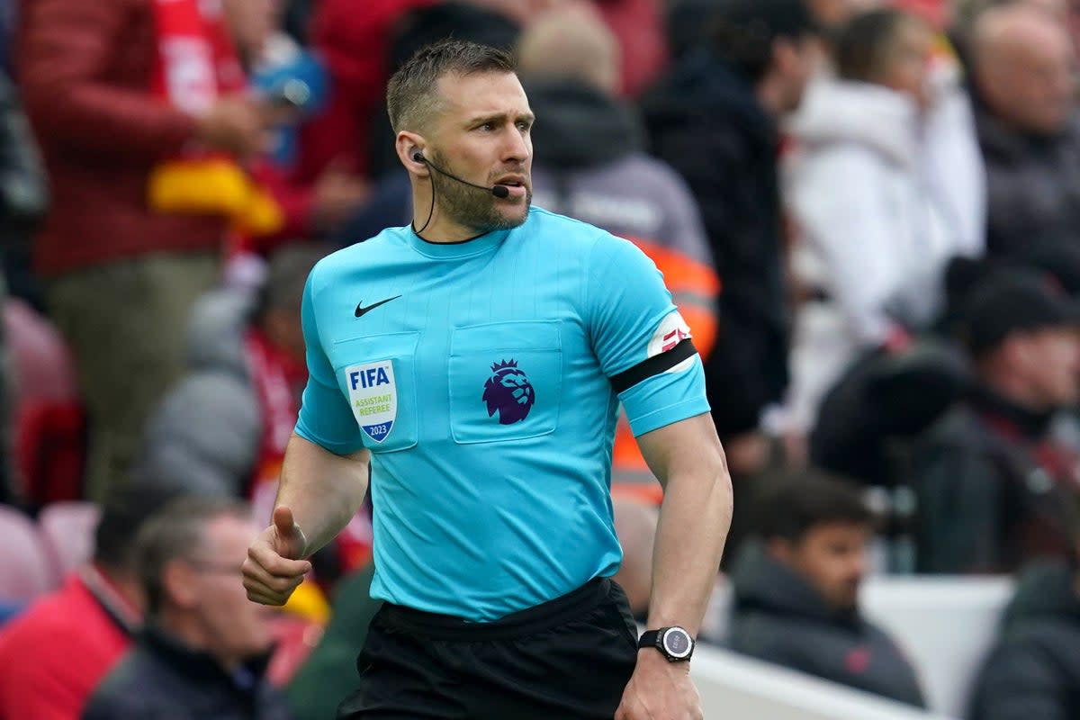 Assistant referee Constantine Hatzidakis (Nick Potts/PA) (PA Wire)