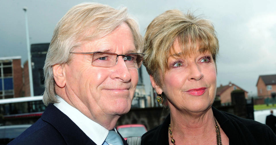 The late Anne Kirkbride with her on-screen husband William Roache (PA Images)