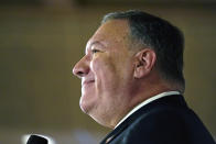 FILE - In this March 26, 2021 file photo, former Secretary of State Mike Pompeo speaks at the West Side Conservative Club, in Urbandale, Iowa. Pompeo has become the latest former Trump administration official to launch a political action committee. (AP Photo/Charlie Neibergall)