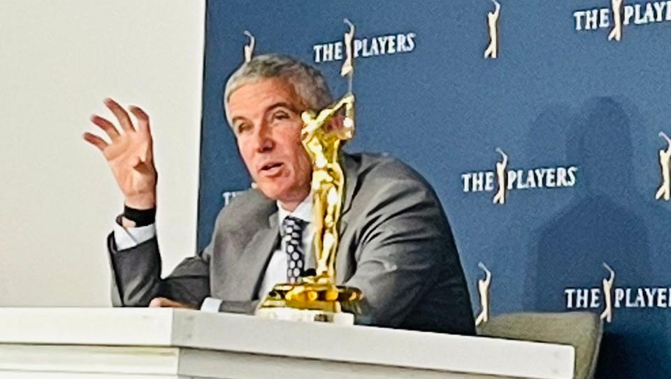 PGA Tour commissioner Jay Monahan re-iterated to his players that the Tour has the right to ban anyone joining a rival golf tour.