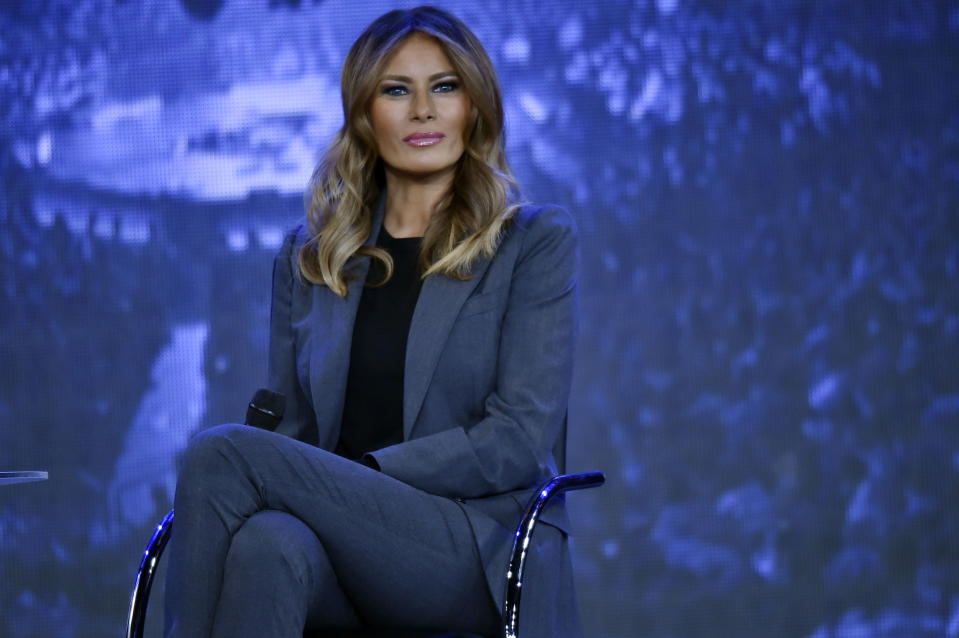 First lady Melania Trump was invited to Liberty University in Virginia to discuss the opioid crisis, social media, and life with the president. (Photo: Getty Images)