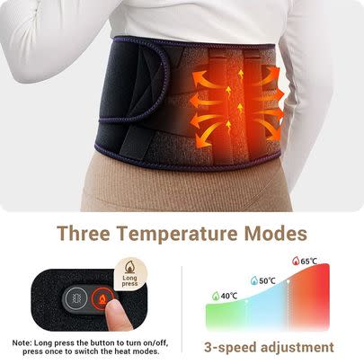 And this heated back massage belt is great for keeping warm as well as back pain and cramps. It's reduced by 29%!