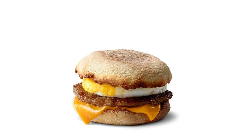 sausage mcmuffin with egg, keto mcdonalds