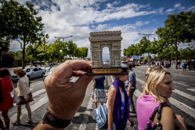 Among the sights captured this time around is the Arc de Triomphe, Paris (SWNS)