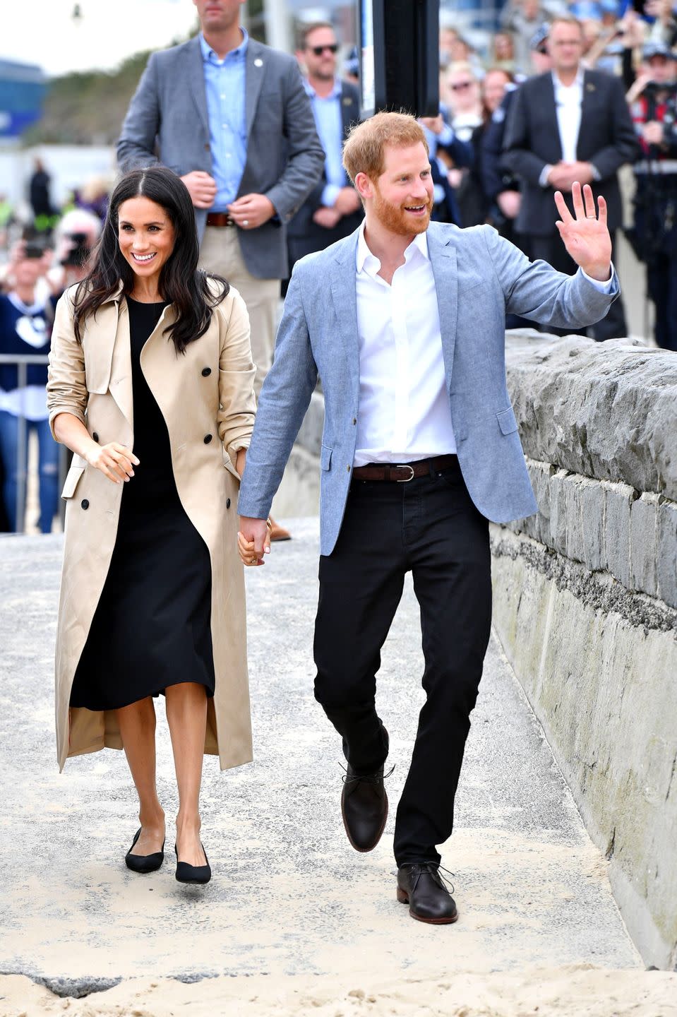 <p>Harry and Meghan <a href="https://www.townandcountrymag.com/society/tradition/g23871878/meghan-markle-prince-harry-royal-tour-melbourne-australia-day-3-photos/" rel="nofollow noopener" target="_blank" data-ylk="slk:later visited a beach;elm:context_link;itc:0;sec:content-canvas" class="link ">later visited a beach</a> in Melbourne, where they each changed into <a href="https://www.townandcountrymag.com/style/fashion-trends/a23890910/meghan-markle-club-monaco-dress-melbourne-australia-royal-tour-photos/" rel="nofollow noopener" target="_blank" data-ylk="slk:more casual outfits;elm:context_link;itc:0;sec:content-canvas" class="link ">more casual outfits</a>. For this event, the Duchess wore<a href="https://go.redirectingat.com?id=74968X1596630&url=http%3A%2F%2Fwww.clubmonaco.com%2Fproduct%2Findex.jsp%3FproductId%3D157223966%26size%3D10%252C4%252C8%252C00%252C6%252C2%252C12%252C0%26color%3D1174801&sref=https%3A%2F%2Fwww.townandcountrymag.com%2Fstyle%2Ffashion-trends%2Fg3272%2Fmeghan-markle-preppy-style%2F" rel="nofollow noopener" target="_blank" data-ylk="slk:a sleek black dress;elm:context_link;itc:0;sec:content-canvas" class="link "> a sleek black dress</a> by Club Monaco with a pair of pointed toe flats by Rothy's.<br></p><p><a class="link " href="https://go.redirectingat.com?id=74968X1596630&url=http%3A%2F%2Fwww.clubmonaco.com%2Fproduct%2Findex.jsp%3FproductId%3D157223966&sref=https%3A%2F%2Fwww.townandcountrymag.com%2Fstyle%2Ffashion-trends%2Fg3272%2Fmeghan-markle-preppy-style%2F" rel="nofollow noopener" target="_blank" data-ylk="slk:SHOP NOW;elm:context_link;itc:0;sec:content-canvas">SHOP NOW</a> <em>Miguellina Dress by <em>Club Monaco</em>, $268</em></p><p><a class="link " href="https://go.redirectingat.com?id=74968X1596630&url=https%3A%2F%2Frothys.com%2Fproducts%2Fthe-point-black-solid%3FsiteID%3DTnL5HPStwNw-SRqL_yTmfs9XjHG3noa4Zg&sref=https%3A%2F%2Fwww.townandcountrymag.com%2Fstyle%2Ffashion-trends%2Fg3272%2Fmeghan-markle-preppy-style%2F" rel="nofollow noopener" target="_blank" data-ylk="slk:SHOP NOW;elm:context_link;itc:0;sec:content-canvas">SHOP NOW </a><em>Black Solid Flats by Rothy's, $145 </em></p>
