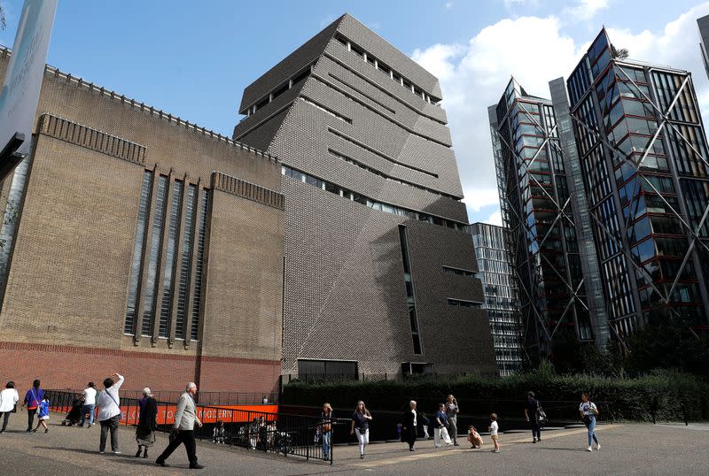 The Tate Modern, including the 10th-floor viewing platform from where a six-year-old child was reportedly thrown, is seen in London