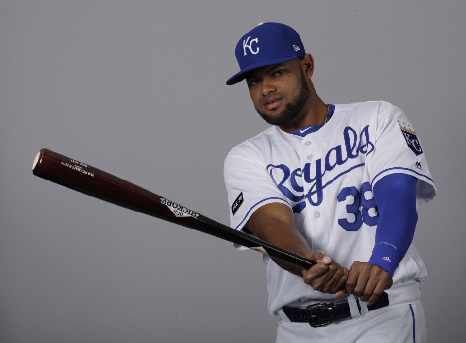 Needing offense, the Royals turned to one of their top power-hitting prospects in Jorge Bonifacio. (AP Photo/Charlie Riedel)