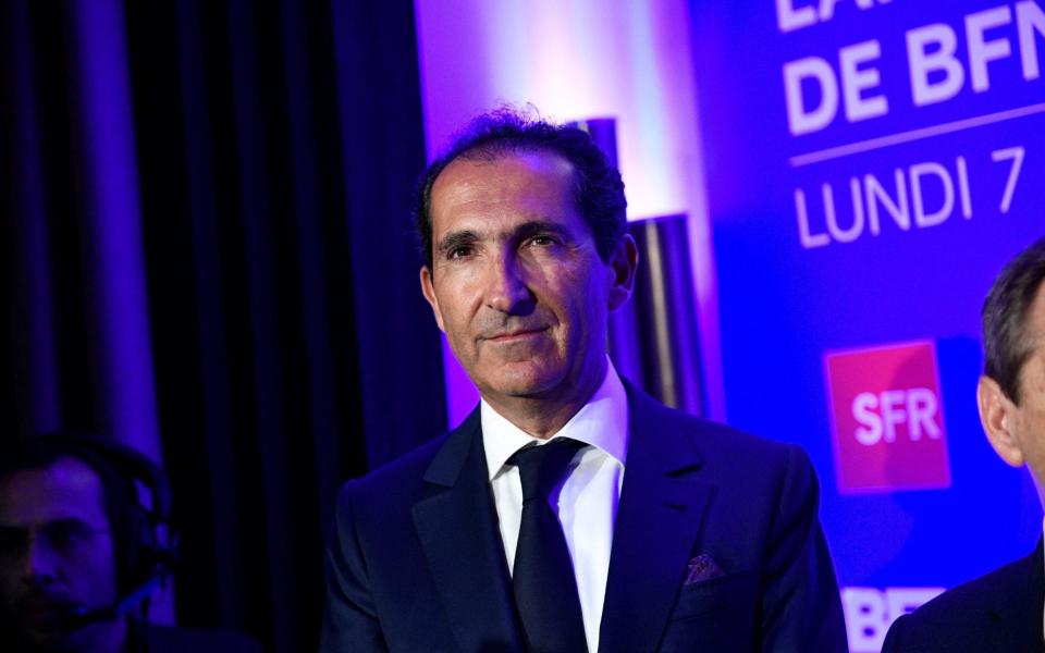 Billionaire Patrick Drahi has expressed interest in BT - MARTIN BUREAU / AFP