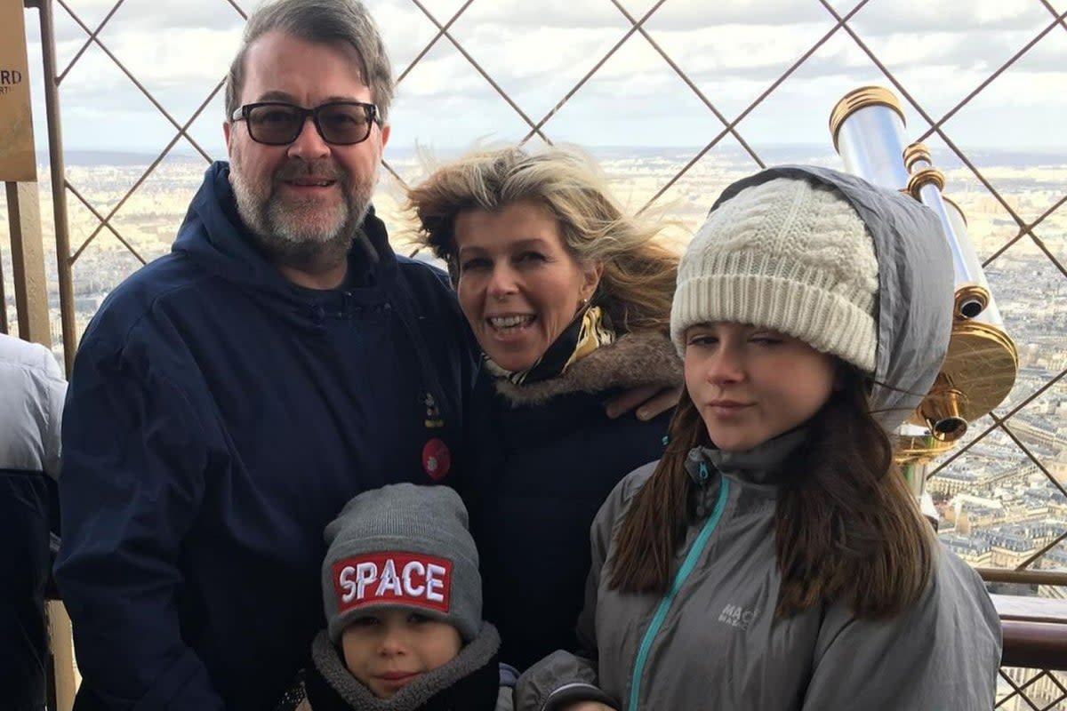 Kate Garraway has shared how she and her children spent their first Father’s Day without Derek Draper (far left) (Instagram @kategarraway)