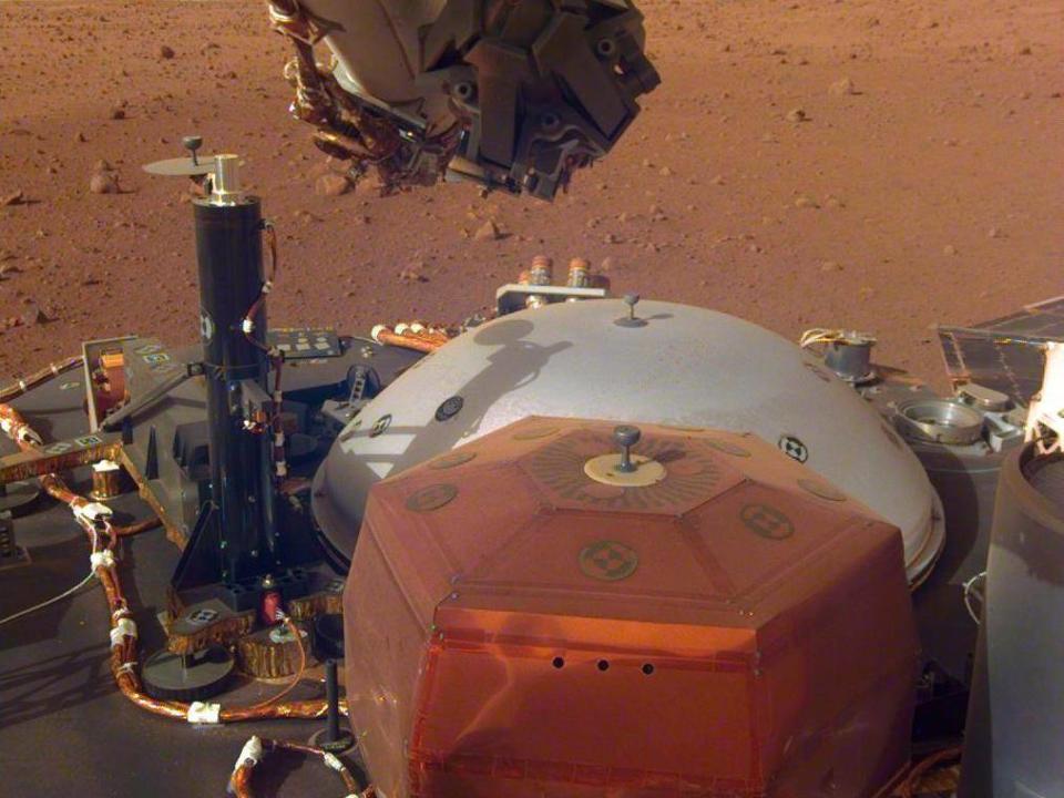 The InSight spacecraft landed on Mars on 26 November (NASA)