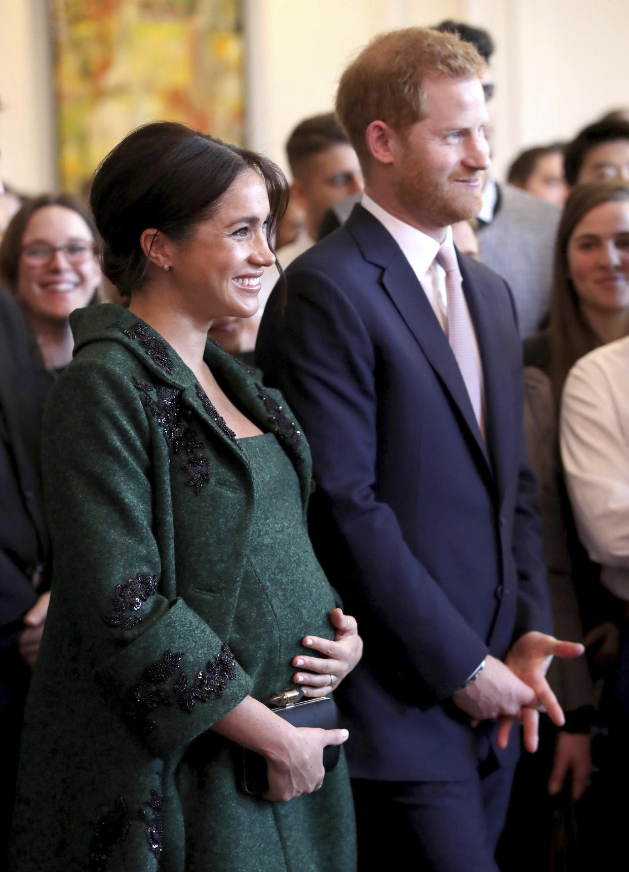 Photo by: zz/KGC-375/STAR MAX/IPx 3/11/19 Prince Harry The Duke of Sussex and Meghan The Duchess of Sussex attend a Commonwealth Day Youth Event at Canada House on March 11, 2019 in London. The event will showcase and celebrate the diverse community of young Canadians living in London and throughout the United Kingdom. (London, England, UK)