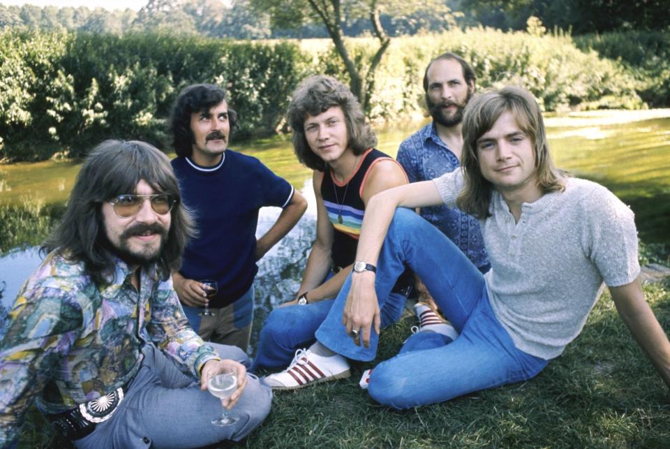 The Moody Blues im Jahr 1971 - von links: Graeme Edge, Ray Thomas, John Lodge, Mike Pinder und Justin Hayward. (Bild: Chris Walter/WireImage/Getty Images)