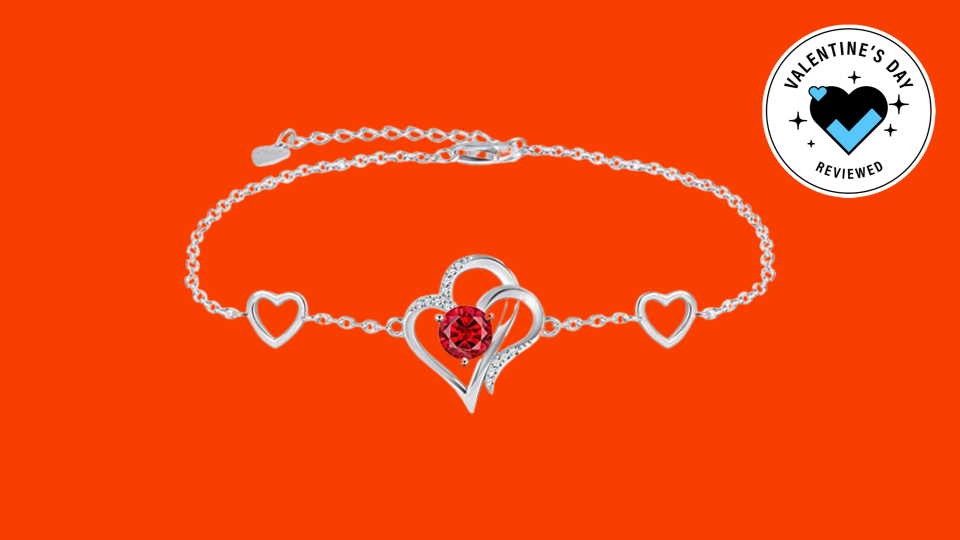 Valentine’s Day gifts under $50: Riviko Love Heart charm bracelet