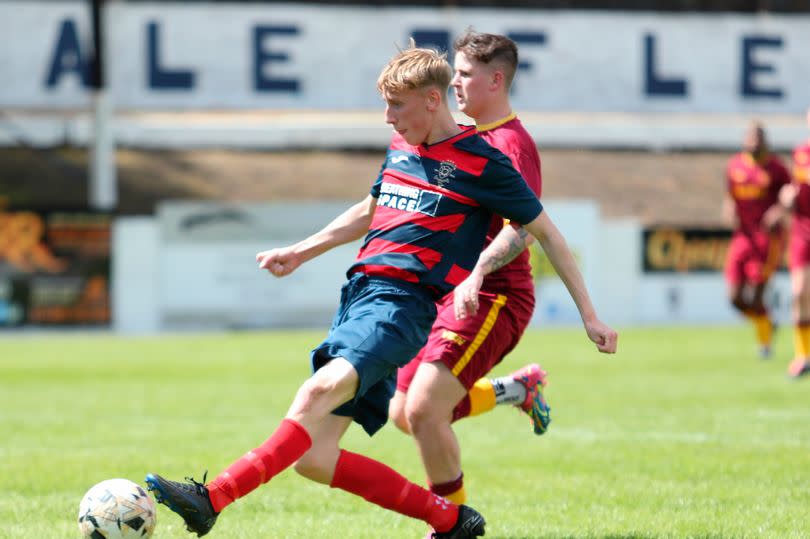 Vale of Leven 6-0 Saltcoats Victoria (friendly, 6 July 2024) Ethan Furze started the new season with a goal.