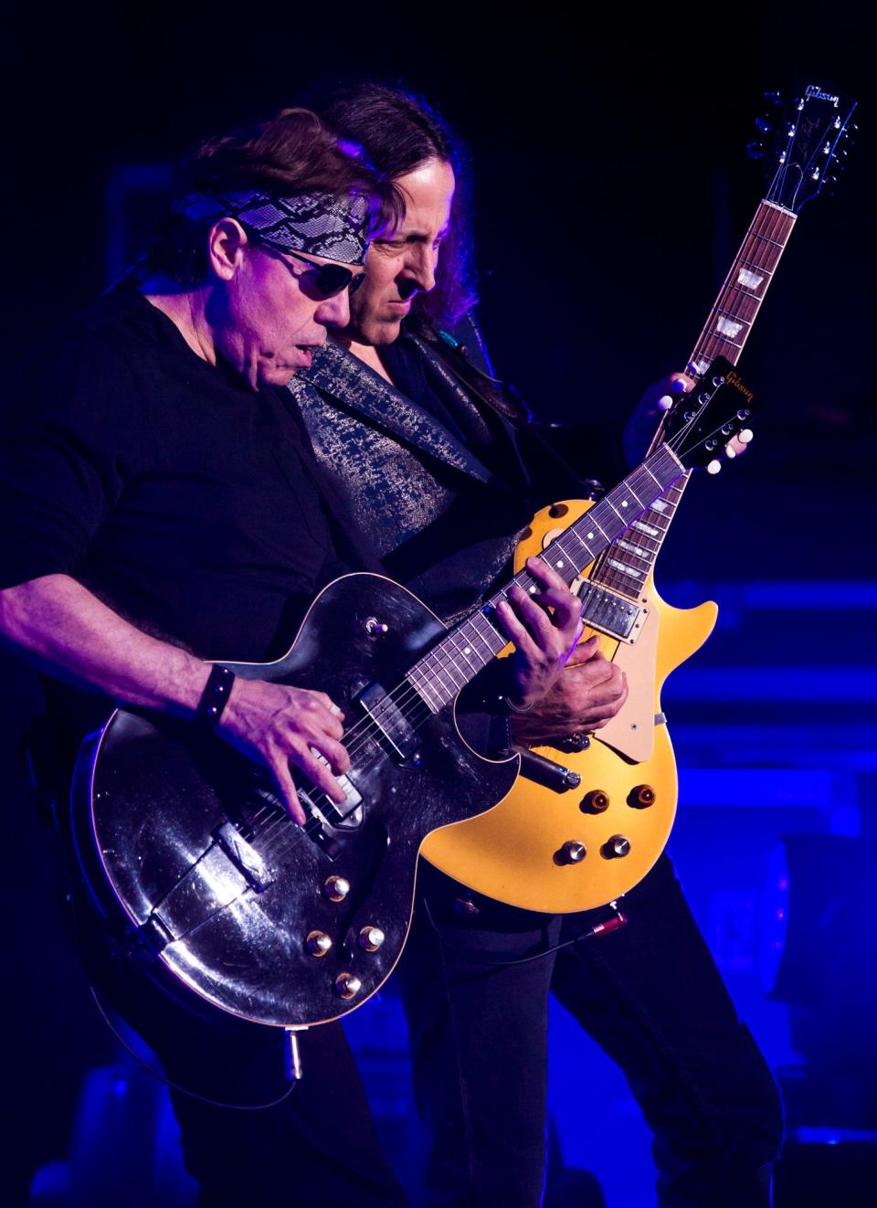 George Thorogood and The Destroyers perform at The Grand Opera House in Wilmington, Del. on Tuesday night.