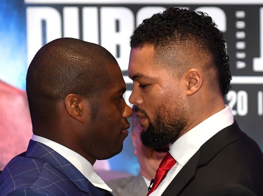 <p>Daniel Dubois and Joe Joyce go head-to-head</p>Getty Images