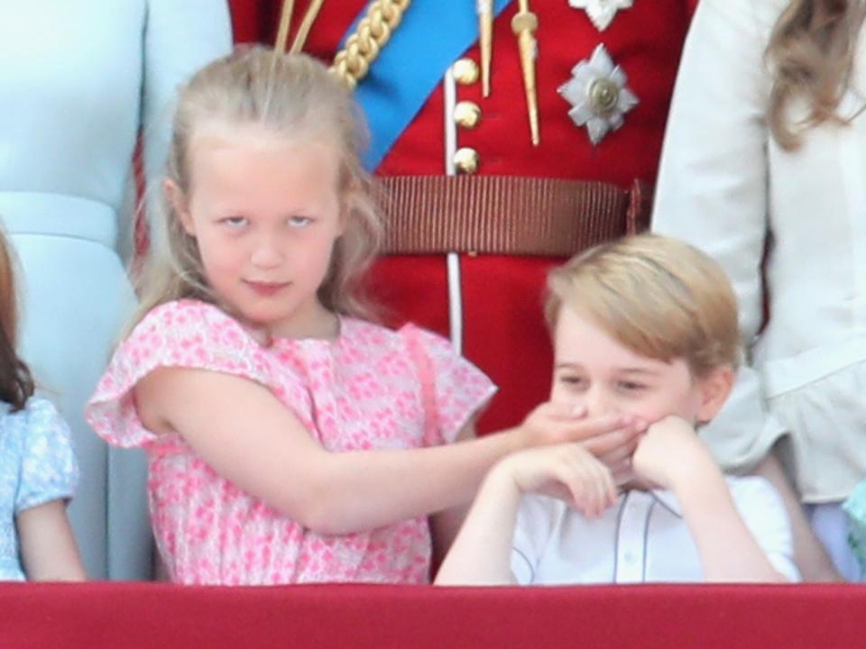 prince george savannah philips trooping the colour