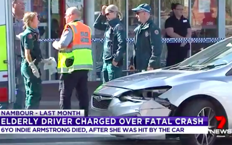 Indie was severely injured and later died when a car reversed into her on a pedestrian crossing in the carpark of a Nambour supermarket. Source: 7 News