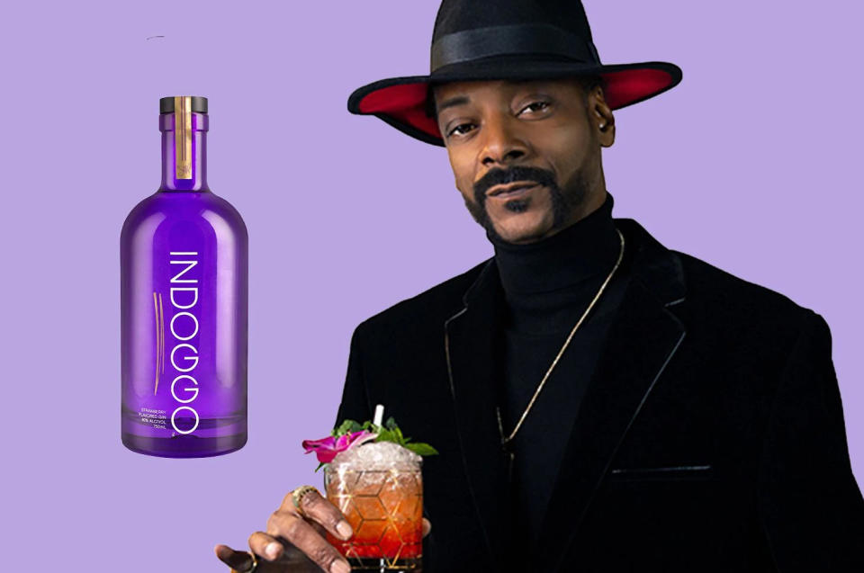 Snoop Dogg經營眾多副業，他在2018年推出的Indoggo Gin受名人圈子歡迎。（Indoggo）