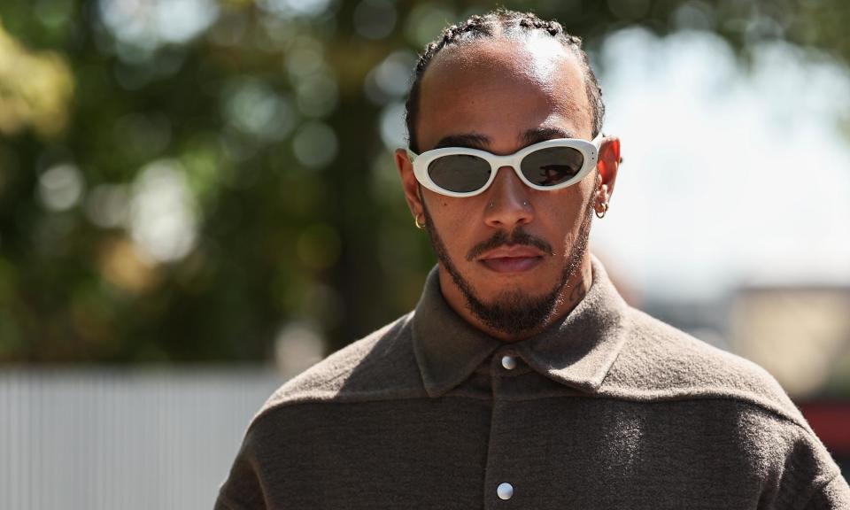 <span>Lewis Hamilton arrives at the track in Shanghai before this weekend’s race.</span><span>Photograph: Song Haiyuan/MB Media/Getty Images</span>