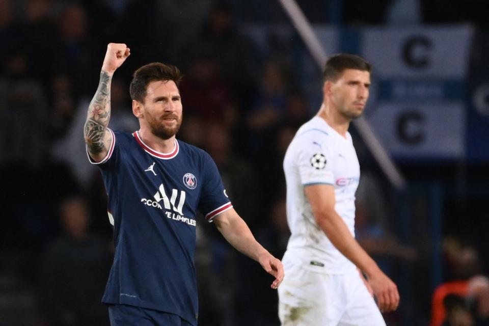 Lionel Messi celebrates his goal (Getty Images)