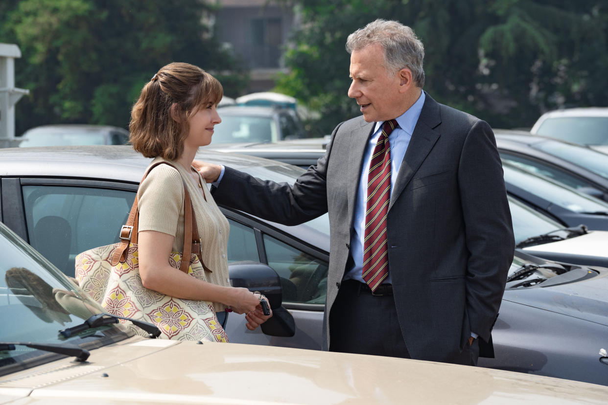 Alison Brie and Paul Reiser in "Horse Girl." (Photo: Katrina Marcinowski)