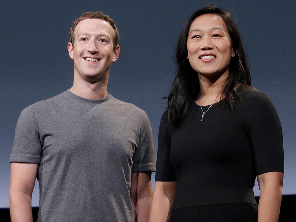 Mark Zuckerberg and Priscilla Chan