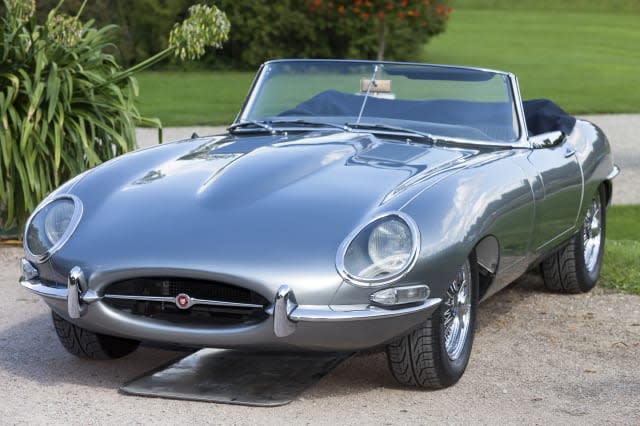 Legendary British Classic Sports Car Jaguar E-Type S1 Roadster