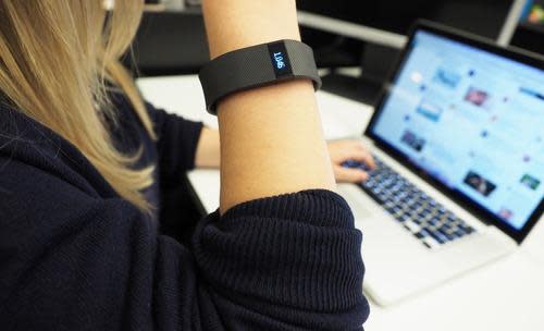 Fitbit Charge on a wrist